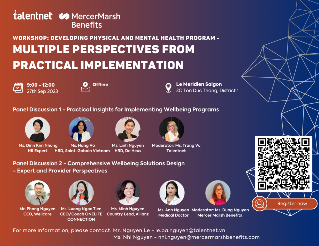Workshop: Developing Physical And Mental Health Program - Multiple Perspectives From Practical Implementation 3 Talentnet x Marsh Benefits event ENG updated 2